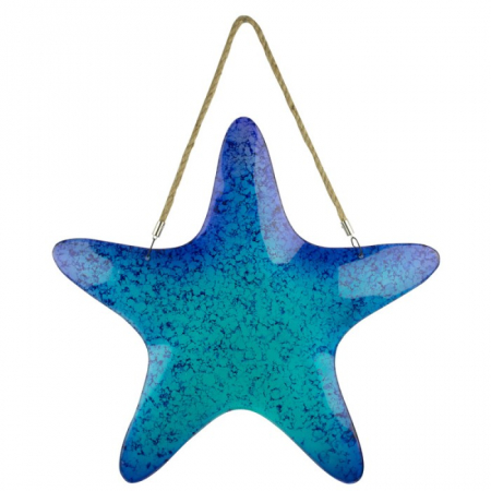Diverse obiecte decorative - Stea de Mare din Sticlă - Albastru Marin - 43 cm