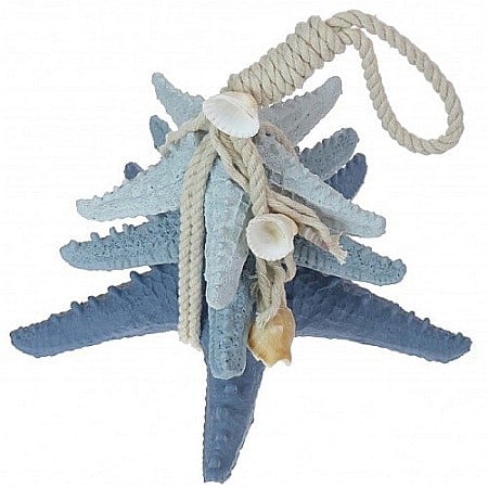 Melci si scoici - Stele de mare din rasina Blue