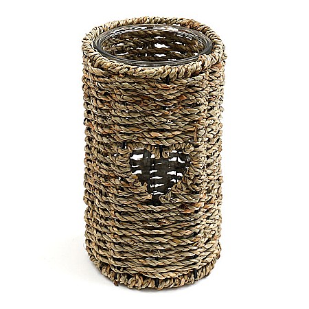 Lumanari decorative si suporturi - Suport lumanare din iarba de mare - 21 cm