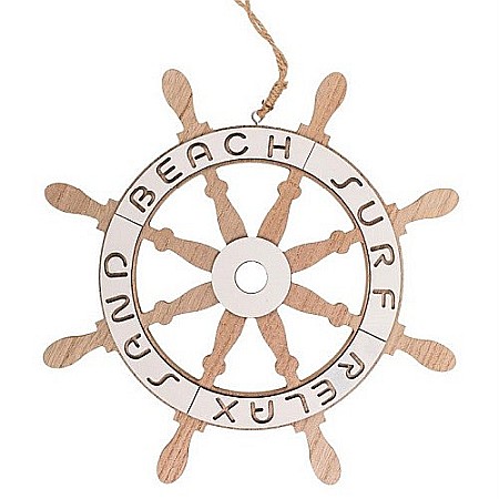 Ancore, timone, colaci de salvare - Timona decorativa Beach