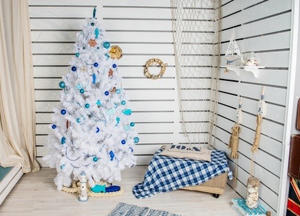 Crăciunul alb - echilibrul perfect intre iarna și decorațiuni marine