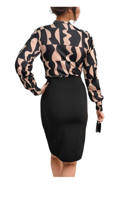 Rochie eleganta cu decolteu petrecut, lungime medie [4]