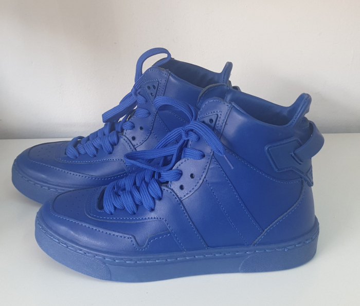 Adidasi unisex piele naturala albastru [1]