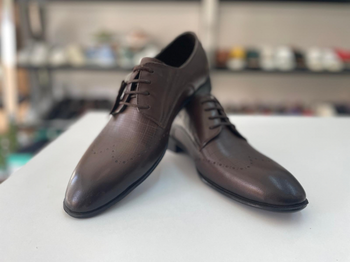 Pantofi barbati piele naturala maro [2]