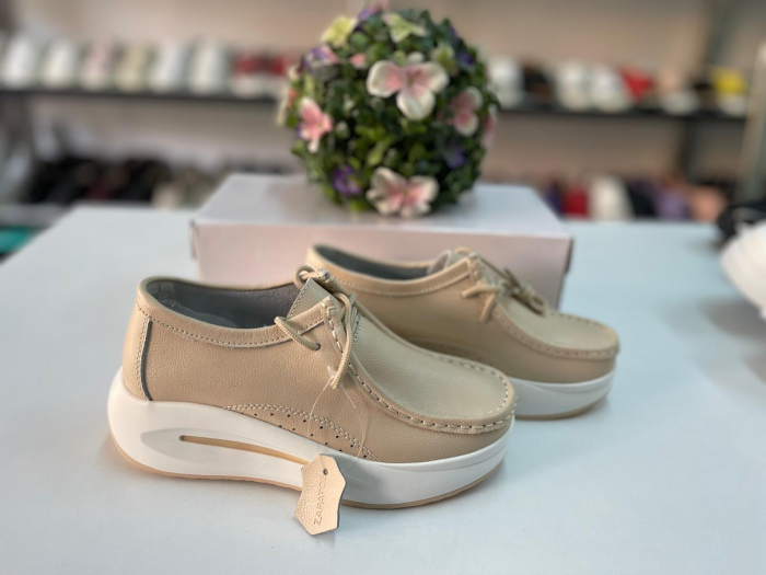 Pantofi Femei piele naturala bej [2]