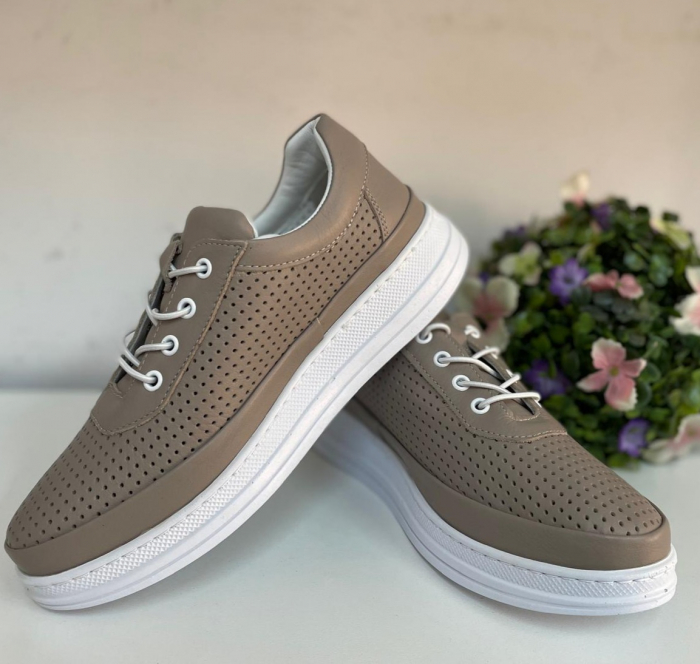 Pantofi Femei piele taupe [2]