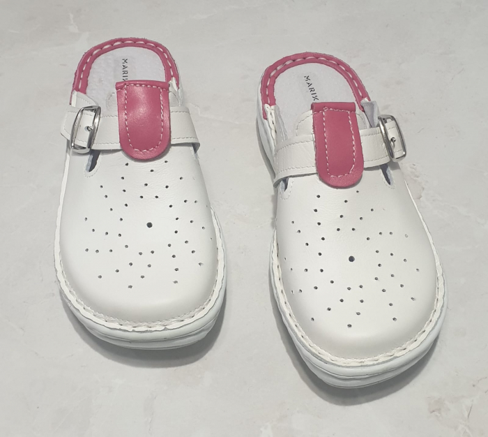 Saboti dama 7022 alb-roz [1]