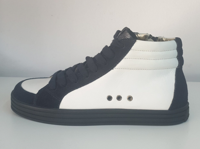 Pantof sport/casual alb-blu piele naturala [2]