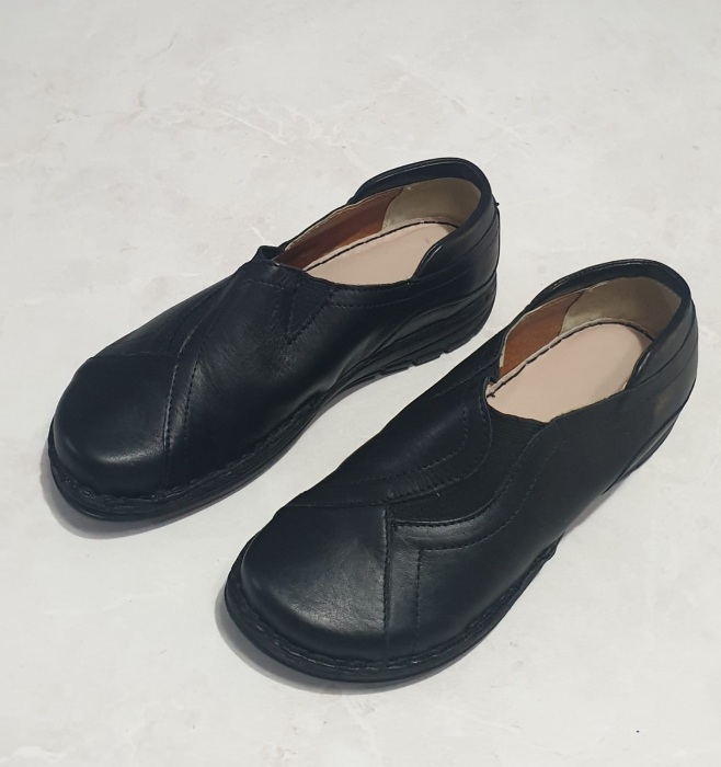 Pantofi Femei piele naturala negru 90050 [2]