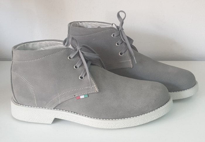 Pantofi Barbati gri piele naturala [3]