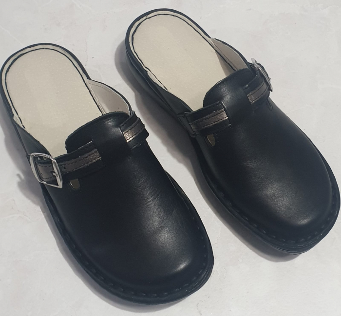 Saboti dama 7080 negru-argintiu [2]