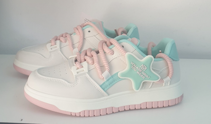 Adidas femei roz/alb/verde [1]