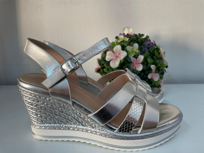 Sandale femei argintiu [2]