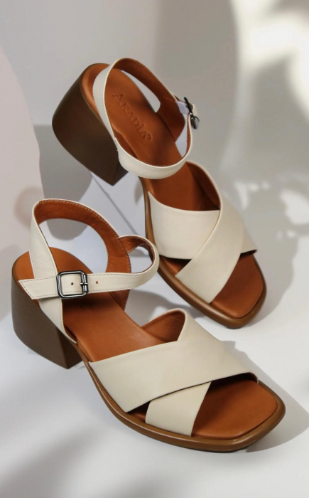 Sandale dama bej crema [2]