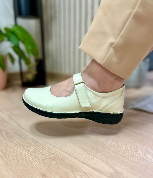 Pantofi piele naturala DALIA bej [2]