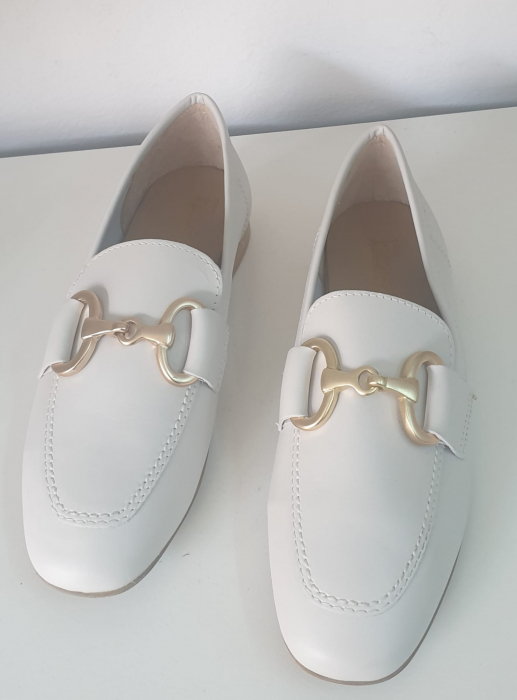 Pantofi Femei alb piele naturala [2]