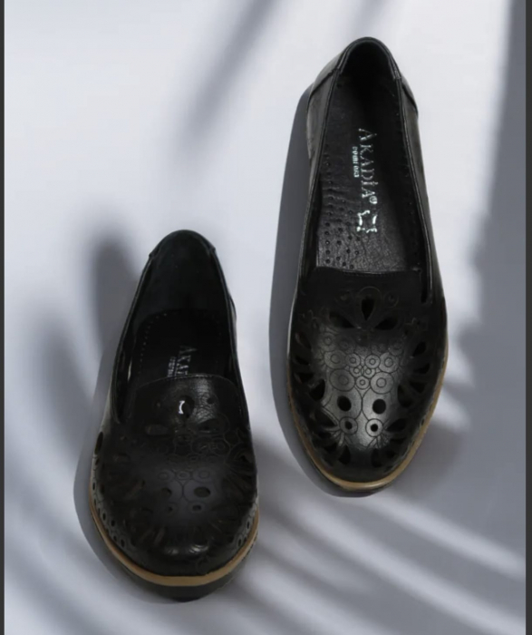 Balerini dama piele naturala negru [3]