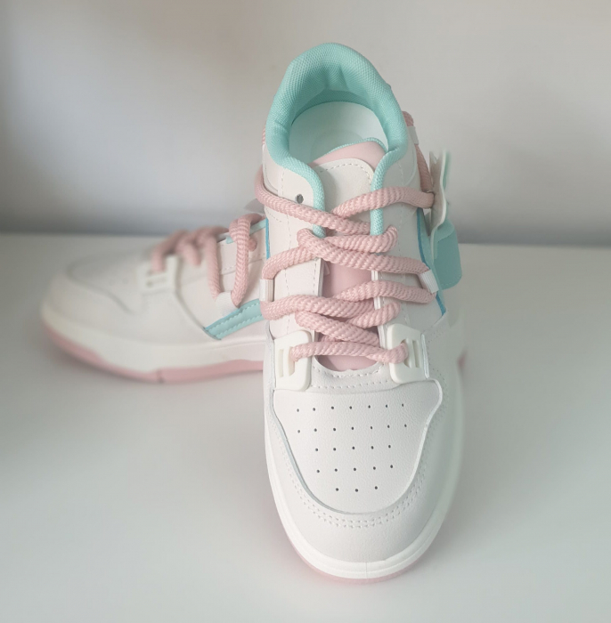 Adidas femei roz/alb/verde [3]