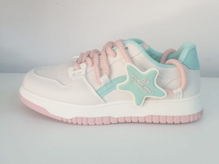 Adidas femei roz/alb/verde [2]