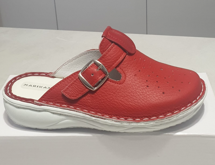 Papuci femei piele 7022 ROSU [2]