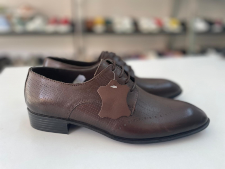 Pantofi barbati - Pantofi barbati piele naturala maro
