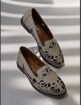 Sandale inchise la varf - BALERINI PIELE NATURALA BEJ