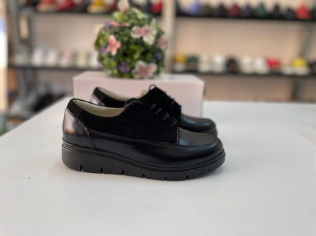 Pantofi Femei - Pantofi femei piele naturala negru 113