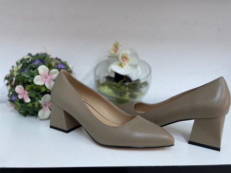 Pantofi Femei piele naturala taupe [1]