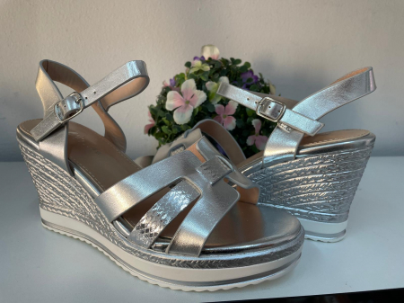 Sandale femei - Sandale femei argintiu