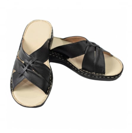 Papuci femei deschisi - 720 negru