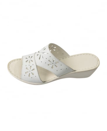 Papuci femei deschisi - 5202 alb