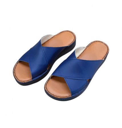 Papuci femei deschisi - 955 blu electric