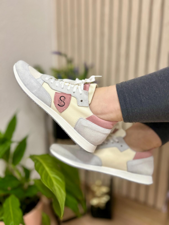 Incaltaminte sport dama - Adidasi femei roz-alb