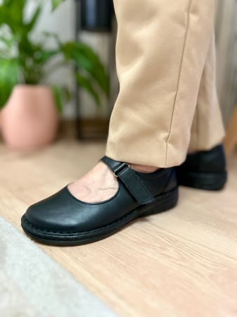 Pantofi Femei - Pantofi femei DALIA negru piele naturala