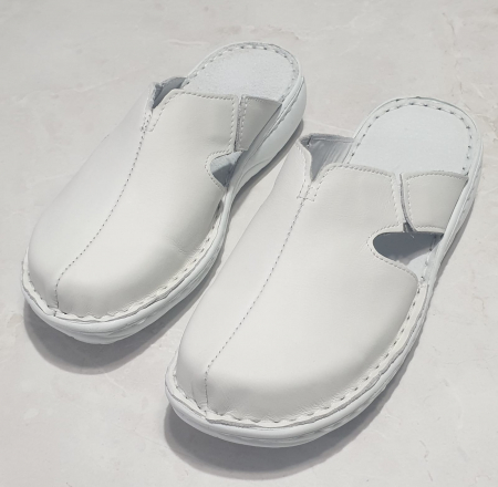 Papuci femei - Saboti dama 7001 alb