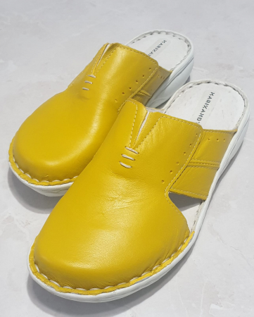 Papuci femei - Saboti dama 7012 galben