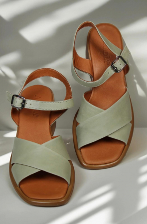 Sandale femei - Sandale dama verde avocado