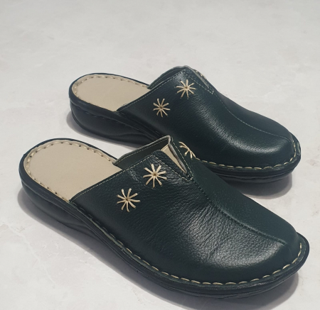 Papuci femei - Saboti verde 7006 verde