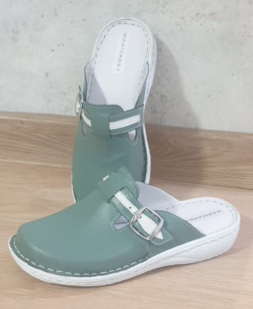 Papuci femei - Saboti femei Olive 7080