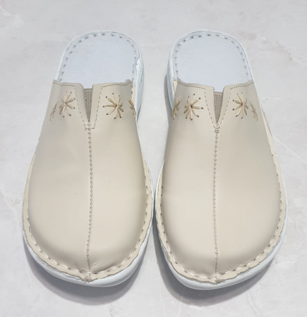 Papuci femei - Saboti dama 7006 crem