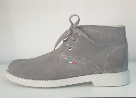 Pantofi barbati - Pantofi Barbati gri piele naturala