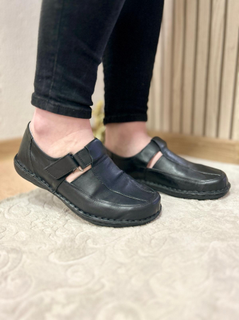 Pantofi barbati - Pantofi barbati din piele naturala 8106 negru