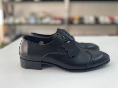 Pantofi barbati - Pantofi barbati negru piele naturala