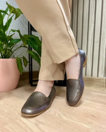 Pantofi femei maro lucios piele naturala [1]