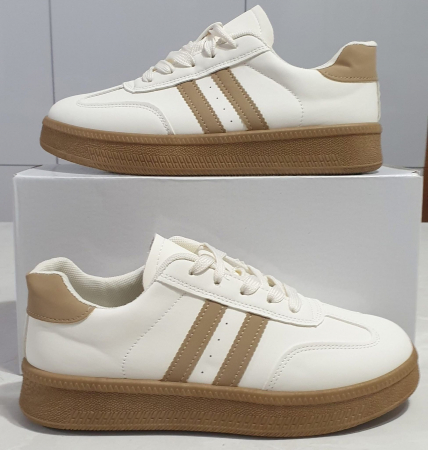 Incaltaminte sport dama - Pantofi sport alb/crem