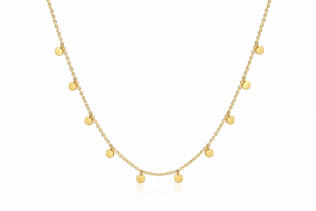 Pentru ea - Colier Boho din inox placat cu aur 18K