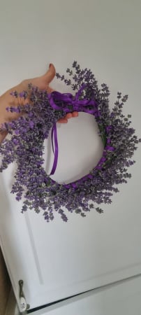 Decoratiuni cu Lavanda - Coronita din lavanda