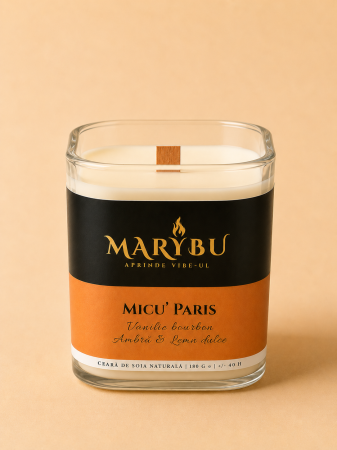Lemnoase - Lumânarea parfumată MARYBU – Micu' Paris180g
