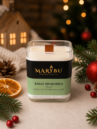 Lumanari parfumate - Lumânarea parfumată MARYBU – XMAS MEMORIES 180g