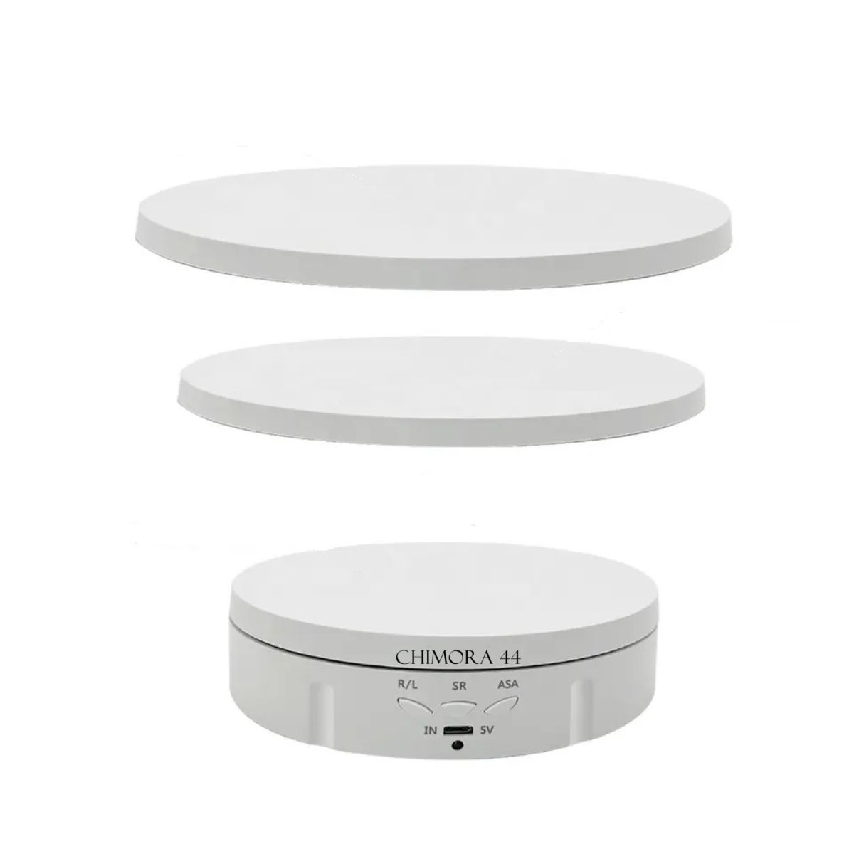 Masa Foto Rotativa 3 in 1 Chimora 44, diametru 15, 18, 23 cm , rotire 360 , control de la distanta prin telecomanda, greutate suportata maxim 10kg [1]